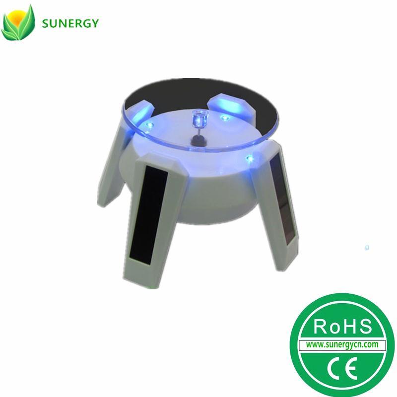 直銷飛船太陽能光能旋轉(zhuǎn)展示臺(tái)首飾珠寶手機(jī)手表圓珠筆展示臺(tái)架